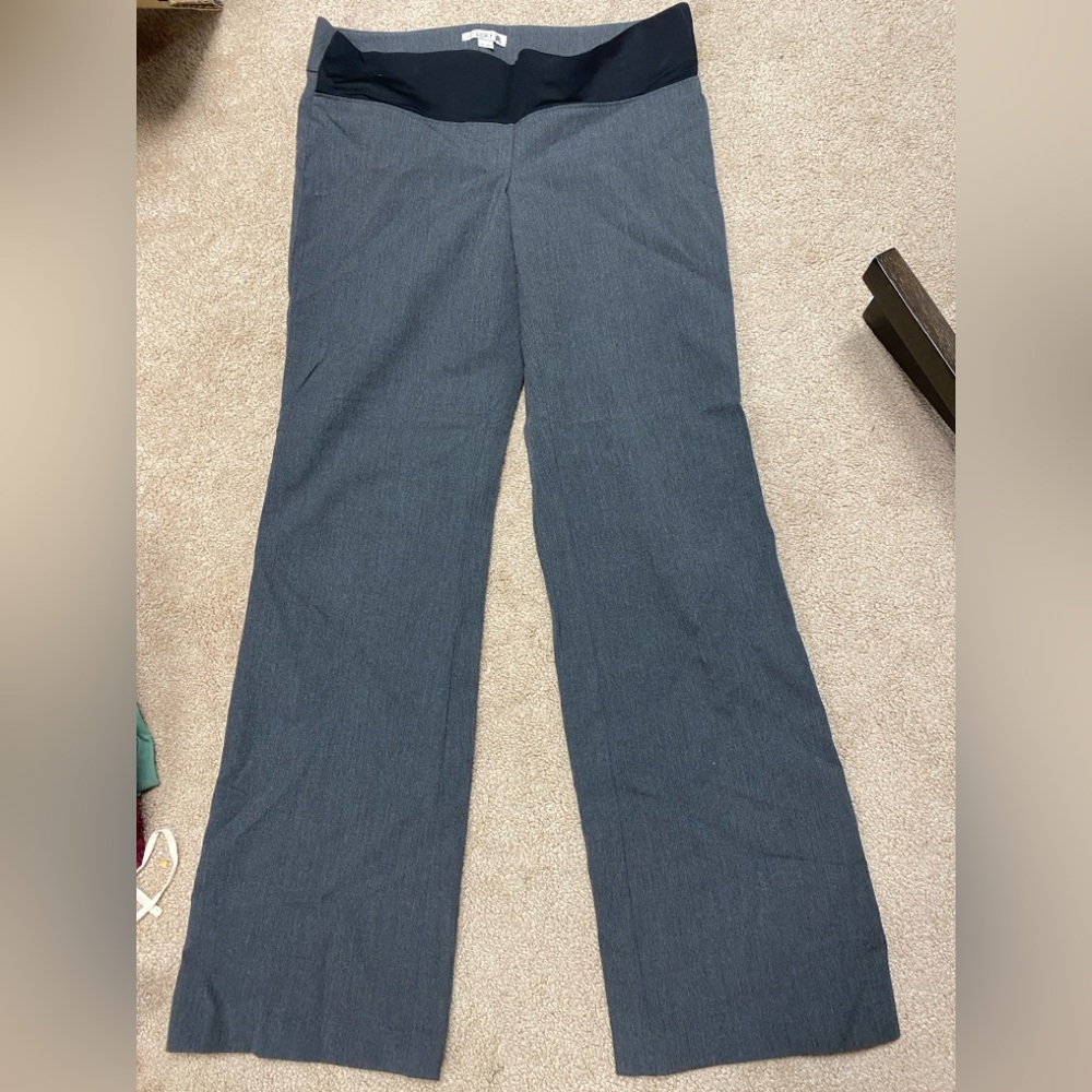 Gray Maternity Slacks from Loft